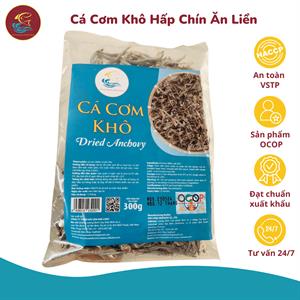 [300g] Cá Cơm Khô Size To Đẹp Ngon Miệng, Còn Đầu, Hàng Đã Hấp Chín, Loại Cao Cấp Xuất Khẩu