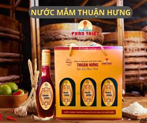 NƯỚC MẮM THUẬN HƯNG 60 ĐẠM⁄1 HỘP 3 CHAI 180ML