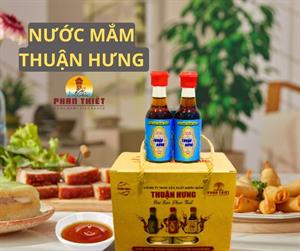 NƯỚC MẮM THUẬN HƯNG 35 ĐẠM⁄1 HỘP 8 CHAI 60ML