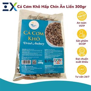 [300g] Cá Cơm Khô Size To Đẹp Ngon Miệng, Còn Đầu, Hàng Đã Hấp Chín, Loại Cao Cấp Xuất Khẩu