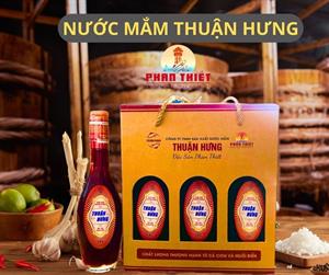 NƯỚC MẮM THUẬN HƯNG 50 ĐẠM⁄1 HỘP 3 CHAI 180ML