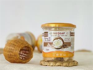 Dừa sáp sấy khô giòn tan vị cà phê hũ 50g