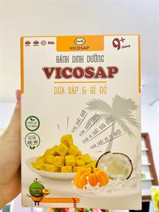 Bánh dinh dưỡng Vicosap Dừa sáp & Bí đỏ hộp 18g