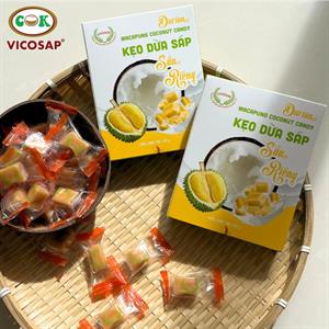 Kẹo dừa sáp sầu riêng muối túi 900g