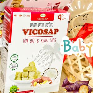 Bánh dinh dưỡng Vicosap Dừa sáp & Khoai lang hộp 18g