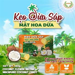 Kẹo dừa sáp Mật hoa dừa hộp 180g