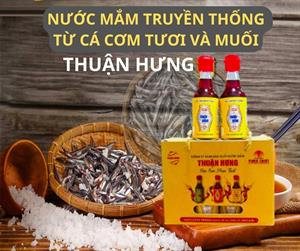 NƯỚC MẮM THUẬN HƯNG 60 ĐẠM⁄1 HỘP 8 CHAI 60ML